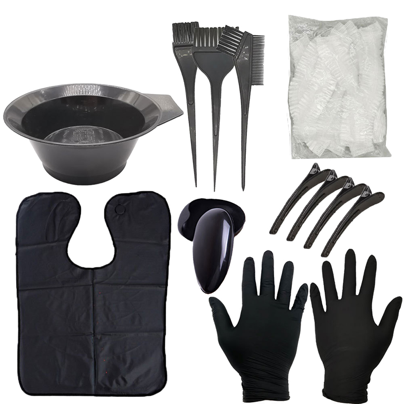 Hair Care Kit - 5/7/9-teiliges Haarfärbeset Friseursalon Haarfärbe- und Frisierpinsel-Set
