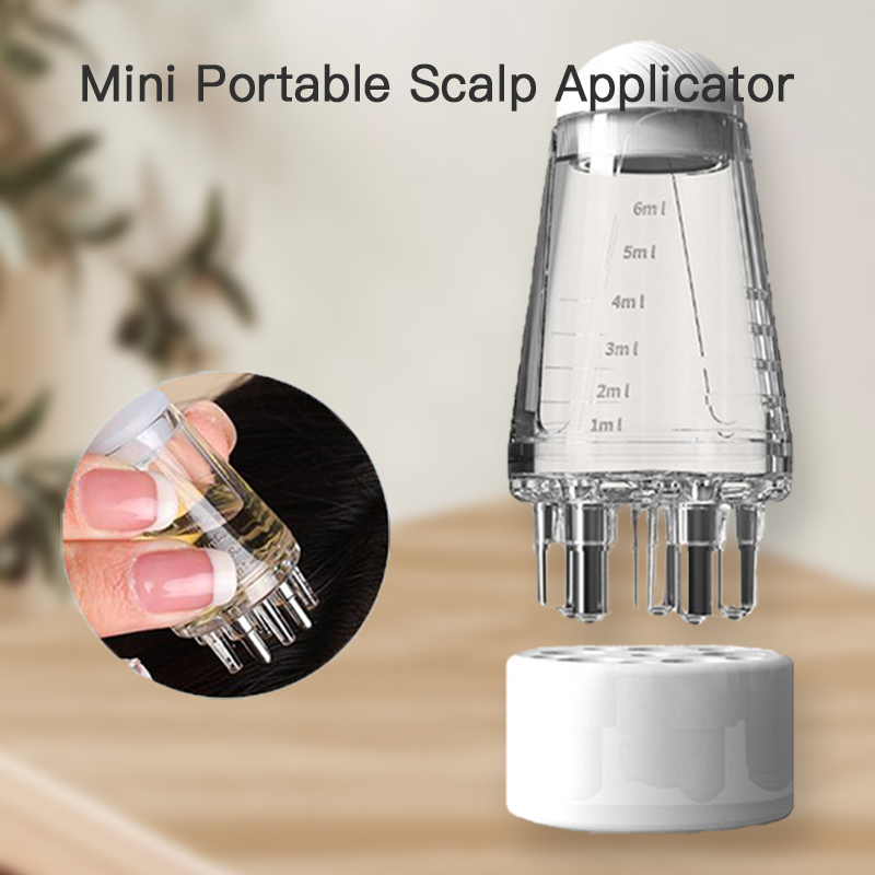 Hair Growth Serum Oil - Mini Tragbare Kopfhaut Applikator Flüssigkeit Kamm