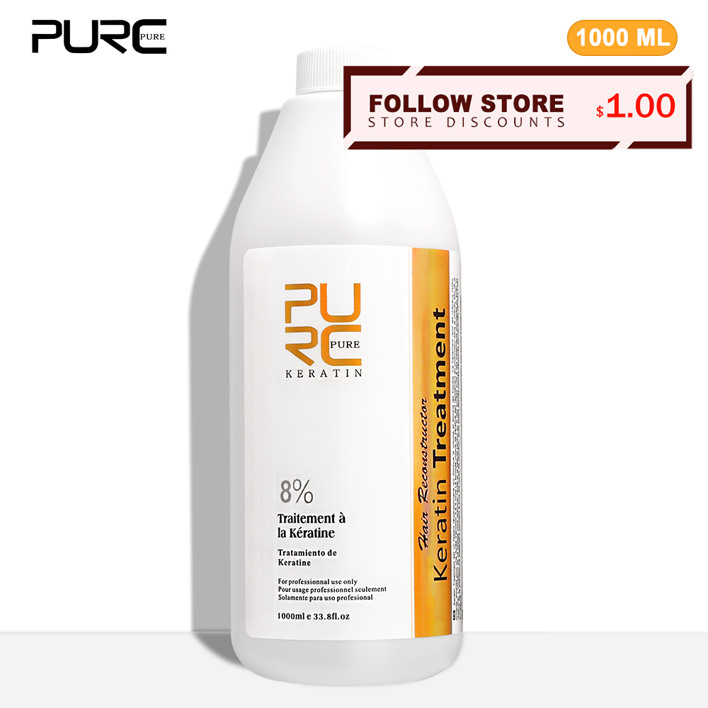 Hair Care Curly Hair - PURC 8 % Keratin-Glättungsbehandlung, krauselige Entfernung,