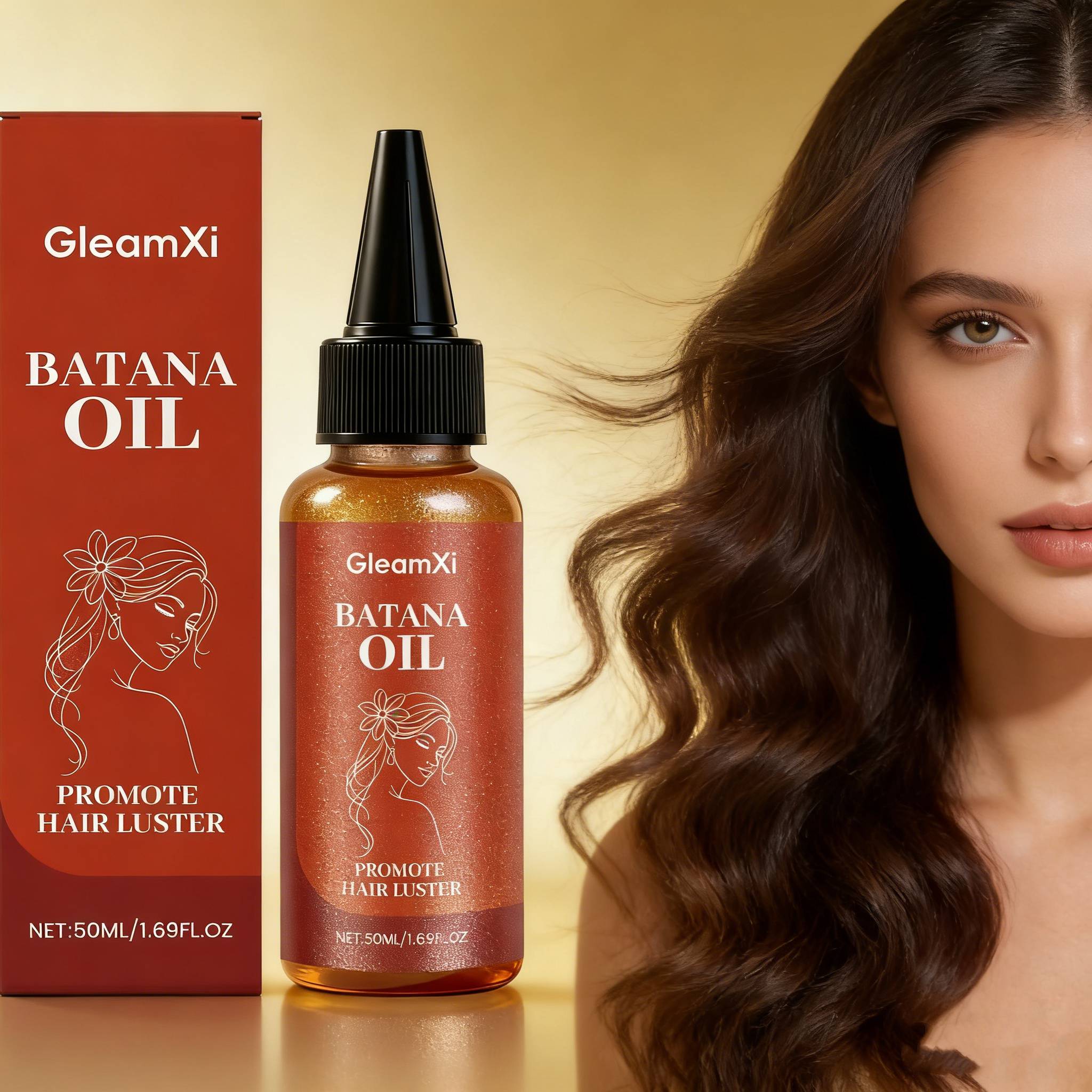 Split End Repair Serum - Batana Haaröl, natürliches Bio-Haar, dicker, stärker,
