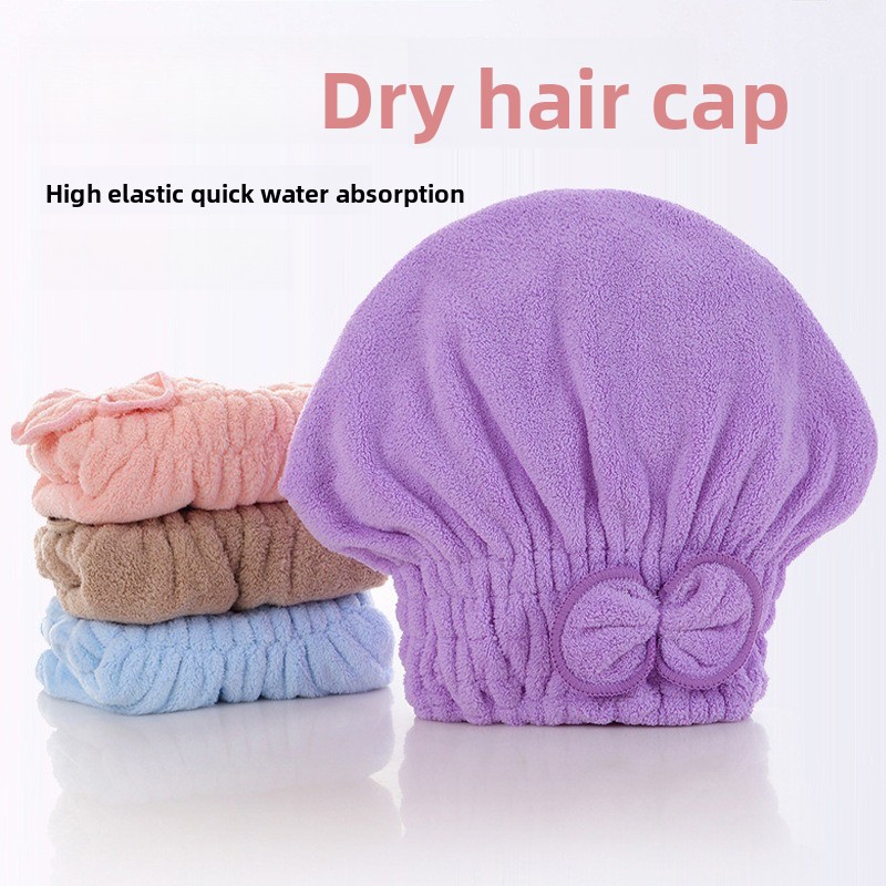 Hair Care Curly Hair - 1 Stück Mikrofaser-Haarturban mit Schleifenknoten, kompakte