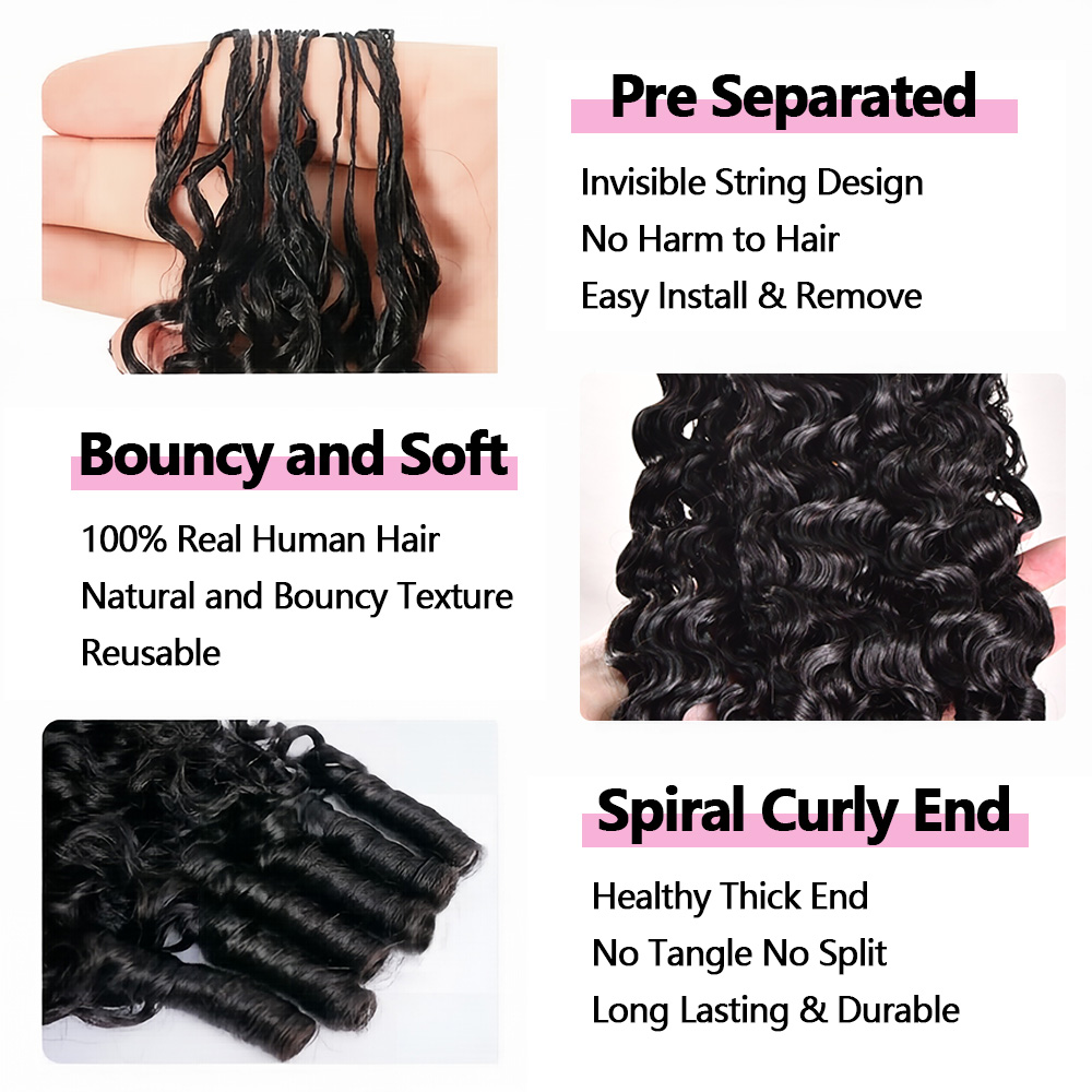 14 16 18 Zoll Miracle Knots Cr – Hair Care Curly Hair Bewertung und Preis