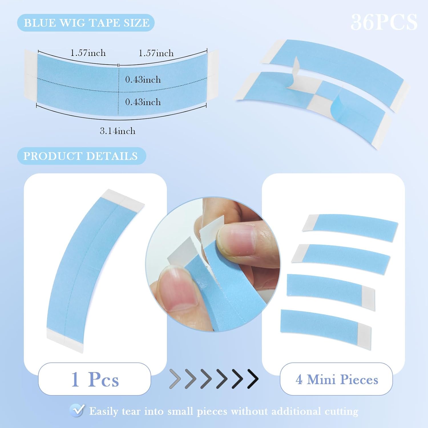 36 teile/los Supertape Wasserd – Hair Care Kit Bewertung und Preis