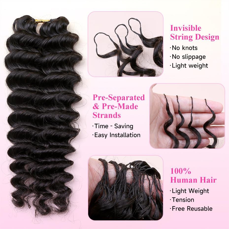 Tiefwelliges Feder-Häkelhaar,  – Hair Care Curly Hair Bewertung und Preis