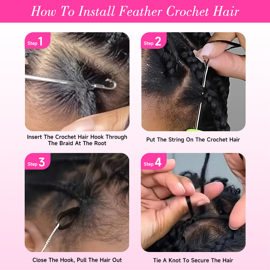 Tiefwelliges Feder-Häkelhaar,  – Hair Care Curly Hair Bewertung und Preis