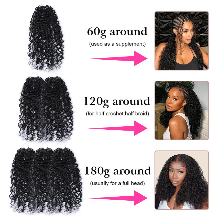 Tiefwelliges Feder-Häkelhaar,  – Hair Care Curly Hair Bewertung und Preis
