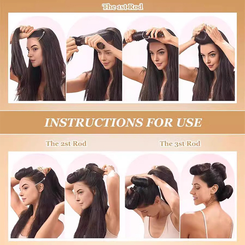3/4 stücke Keine Wärme Lockenw – Hair Care Curly Hair Bewertung und Preis