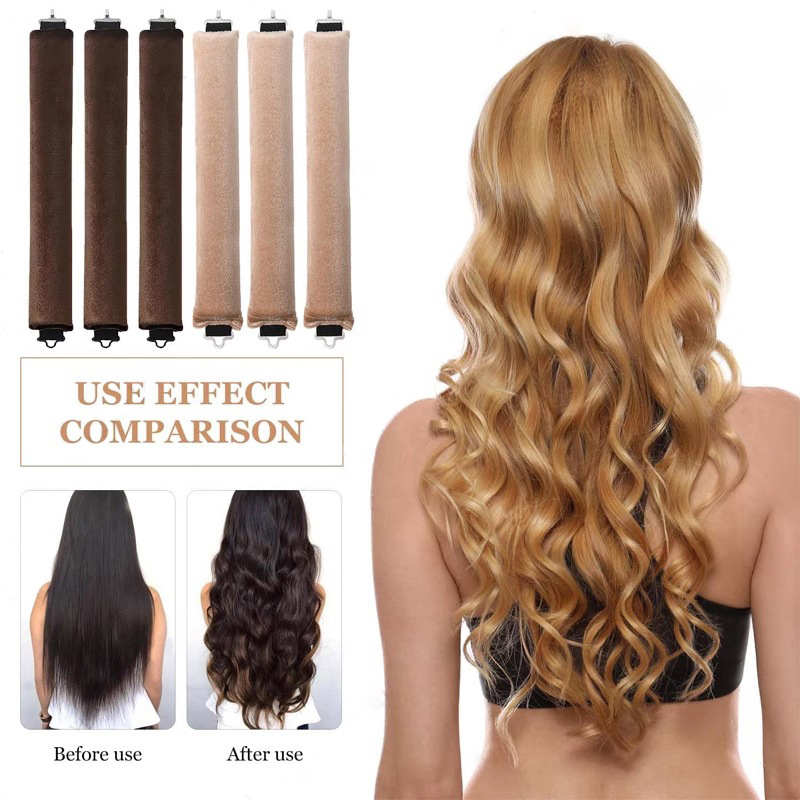 3/4 stücke Keine Wärme Lockenw – Hair Care Curly Hair Bewertung und Preis